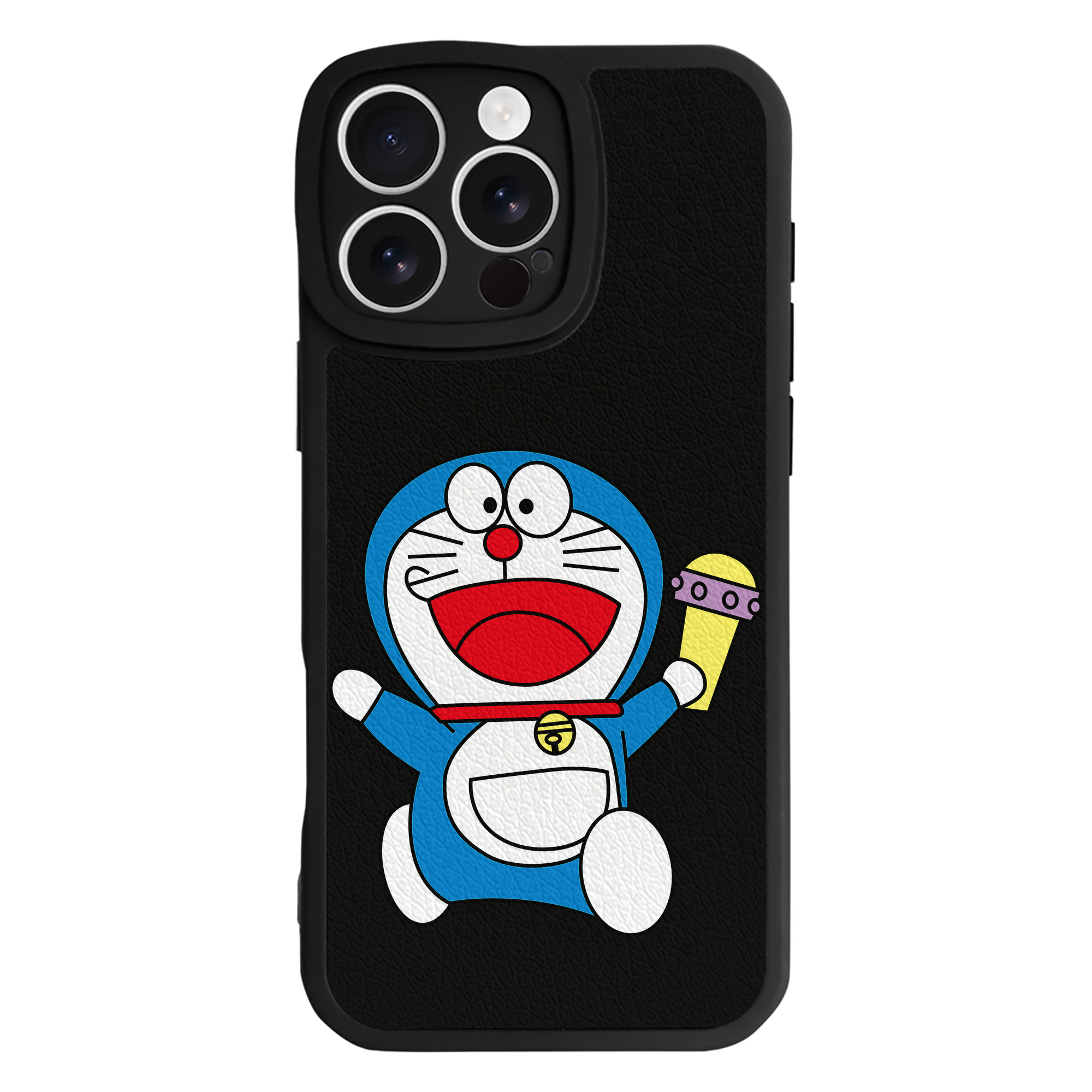 （画像用） ドラえもん Doraemon 【iPhone 16シリーズ対応】シリコンスマホケース（レザー調） 材質：シリコン